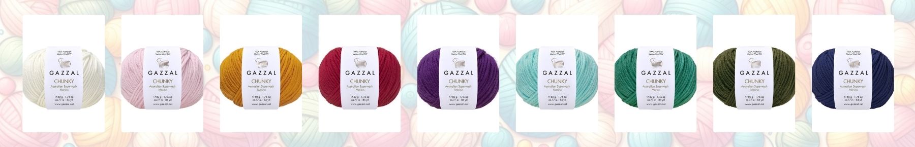 Příze Gazzal Chunky superwash merino